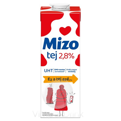 MIZO UHT TEJ 2,8% 1L /12/