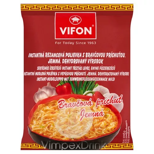 Vifon Sertéshús ízesítésű instant tésztás leves 60g /24/