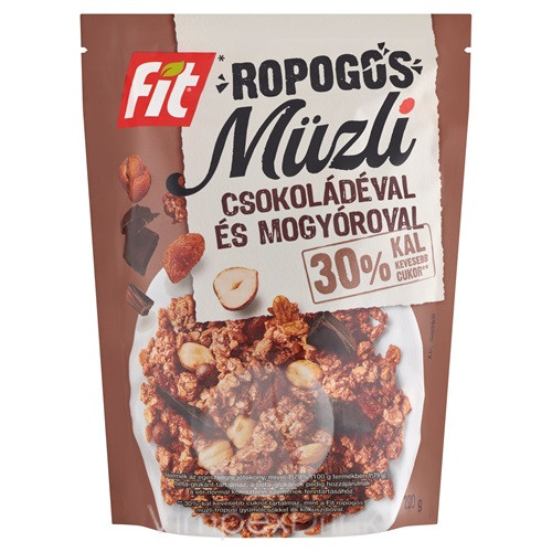 Fit reggeli ropogós müzli 200g csokoládé-mogyoró