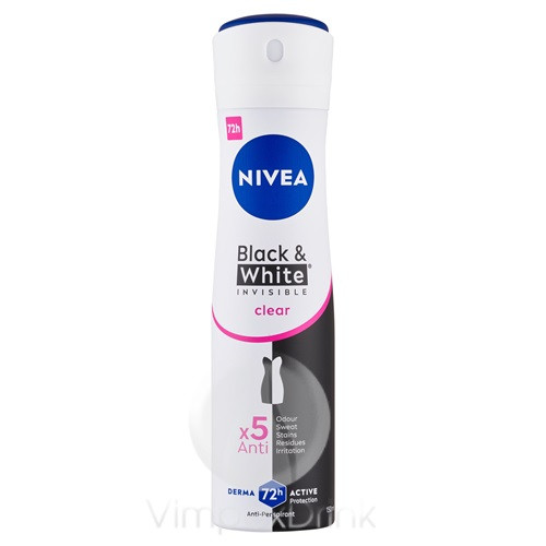Nivea Deo 150ml B&W Invisible Clear