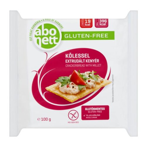 Abonett extrudált kenyér gluténmentes köleses 100g/12/