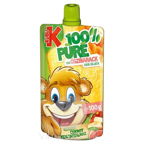 Kubu püré Őszibarack 100g /24/