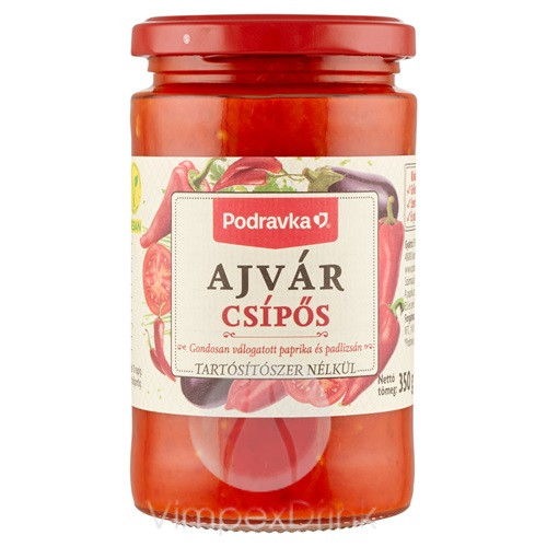 PODRAVKA AJVÁR hideg köret csípős 350G