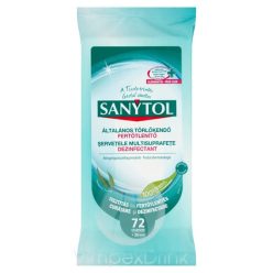 Sanytol fertőtlenítő tisztítókendő 72db
