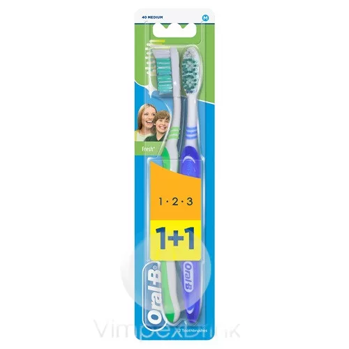 Oral-B fogkefe 3 EffNaturalFr duo 1+1db