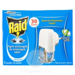 Raid elektr.párologtató kész.30 éj