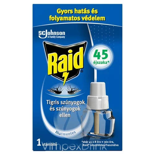 Raid elektr.párologtató utt.45 éjszakás