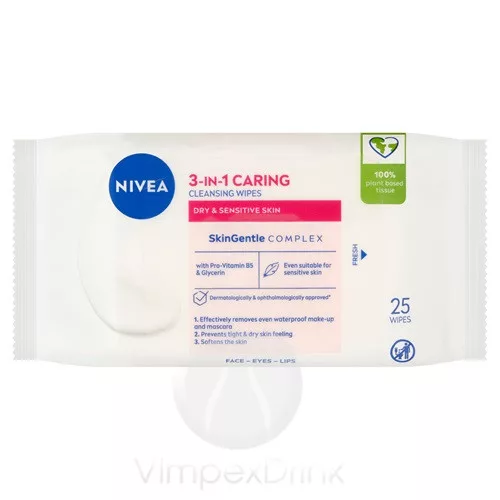 Nivea Arct.Kendő 25db Sz./Érzékeny bőrre
