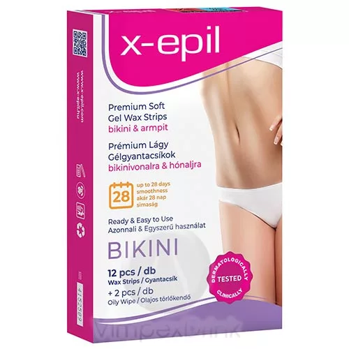 X-Epil használatrakész gyantacsík bikini-hónalj