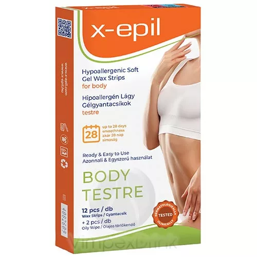 X-Epil Hypoallergén gélgyanta.Testre 12db