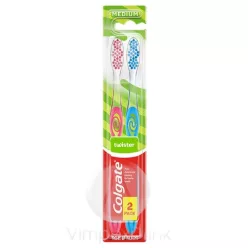 Colgate fogkefe Twister medium 1+1db