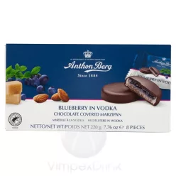 Anthon Berg marcipán tallér Áfonya Vodkában 220g