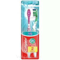 Colgate fogkefe Max White lágy 1+1 db