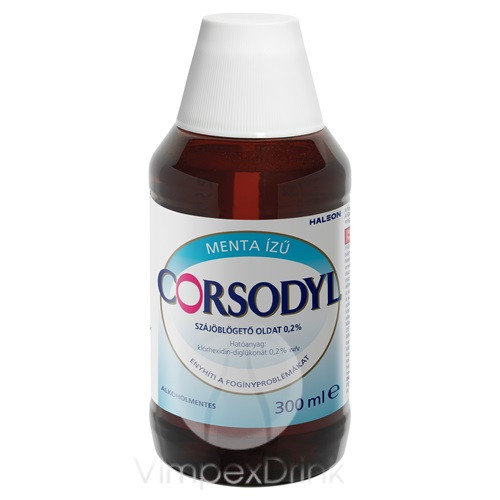 Corsodyl alkoholmentes szájöblögető szájvíz 300ml