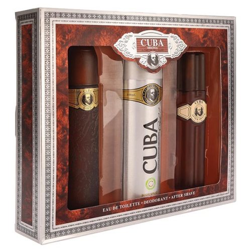 Cuba Set 3db FF.Gold Edt100+After+Deo