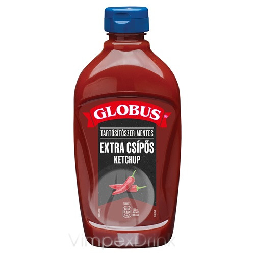 GLOBUS KETCHUP EXTRA CSÍPŐS 485G k