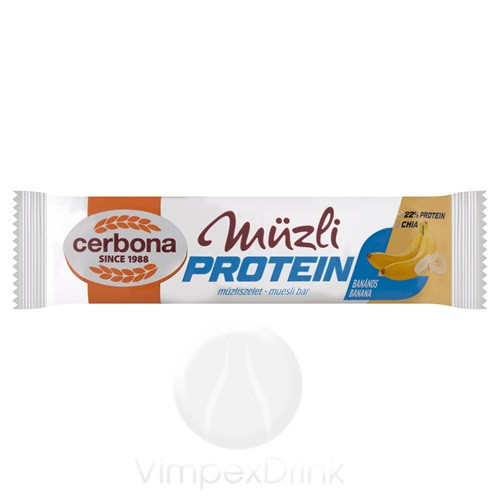 Cerbona Protein Banános müzliszelet 35g