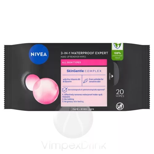 Nivea Arct.Kendő 20db Expert Micellás