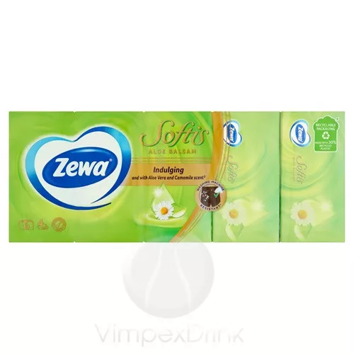 Zewa Softis 4 rétegű papírzsebkendő Balzsam 10x9 db