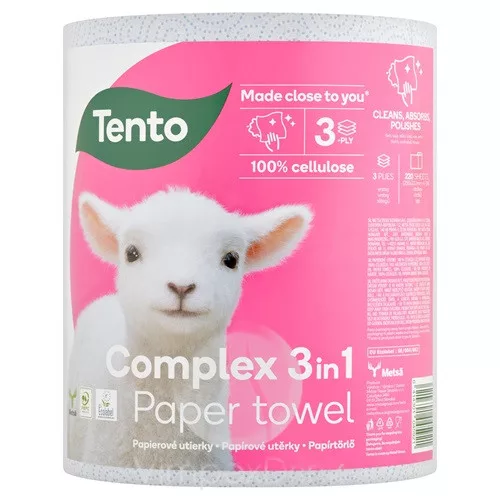 Tento Complex 3 in 1 Háztartási törlő 3rét. 55m új