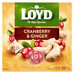 Loyd Piramis tea Gyömbér-Vörösáfonya 20*2g