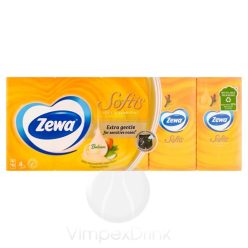 Zewa Softis 4 rétegű papírzsebkendő Soft&Sensitive 10x9