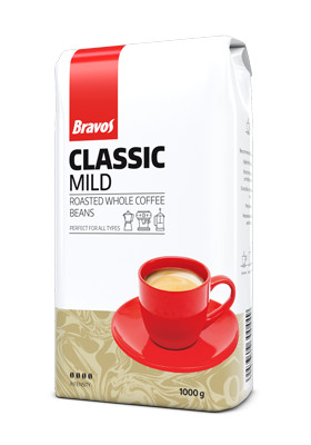 Bravos Classic Mild Szemes kávé 1kg /12/