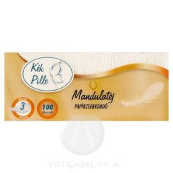 Kék Pille papírzsebkendő 3rét. 100db mandulatej