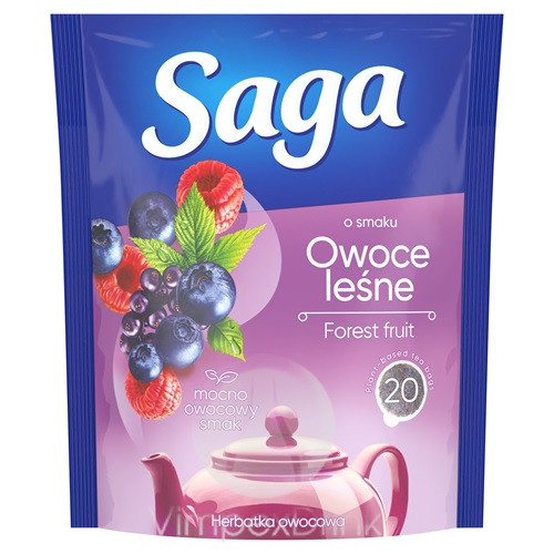 SAGA gyüm.tea 20 filt. Erdei gyümölcs 34g új!