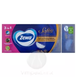 Zewa Softis 4 rét. papírzsebkendő Normal 10x9db
