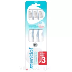 Meridol fogkefe Soft triopack 3db