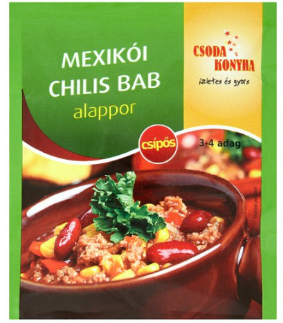 Csoda Konyha mexikói chilis bab alappor 45g