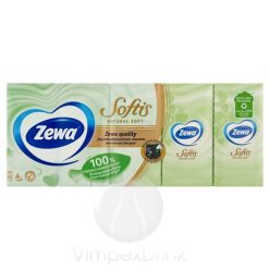 Zewa Softis 4 rétegű papír zsebkendő NaturalSoft 10x9 db