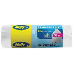 Kelly Transparent átlátsó Kukazsák 135l 10