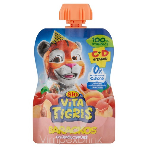 SIO Vitatigris Barack Püré 100% 90g