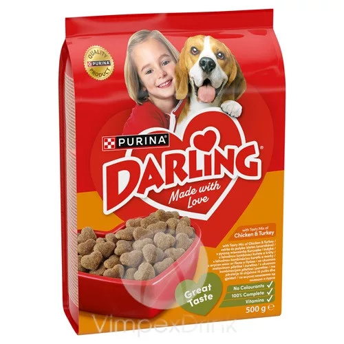 DARLING Szárnyas száraz kutyaeledel 500g