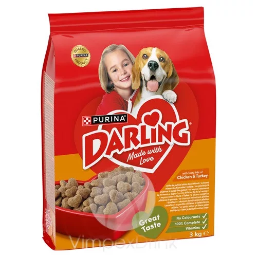 DARLING Szárnyas száraz kutyaeledel 3kg