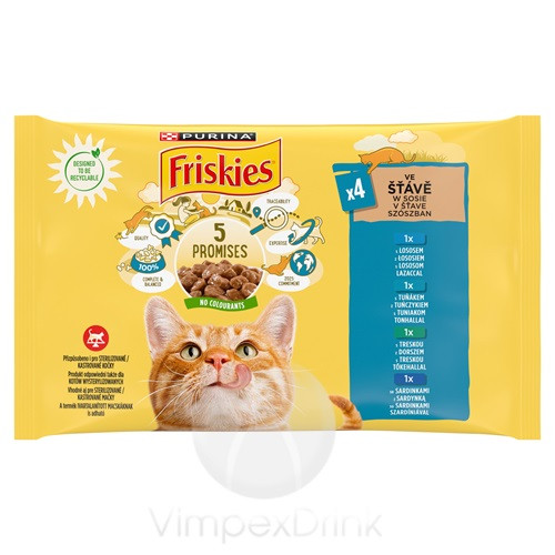 FRISKIES L-T-Sz-T nedves macska 4x85g