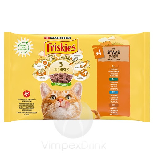 FRISKIES CS-K-L-P nedves macska 4x85g