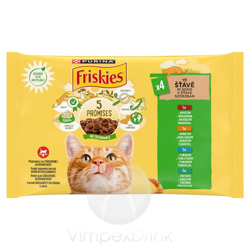 FRISKIES M-CS-T-T nedves macska 4x85g
