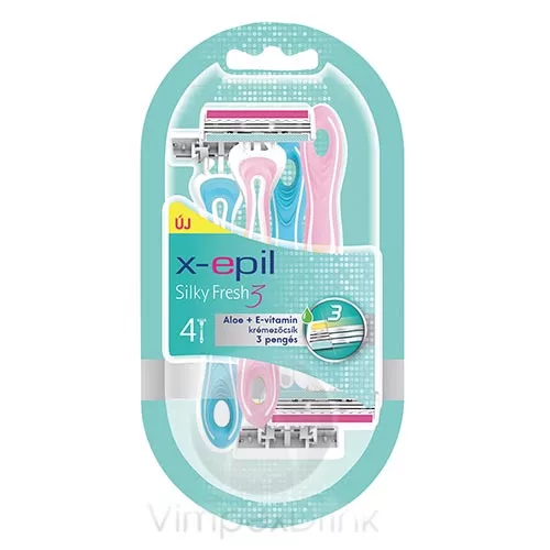 X-Epil Silky Fresh 3 pengés el. borotva 4db