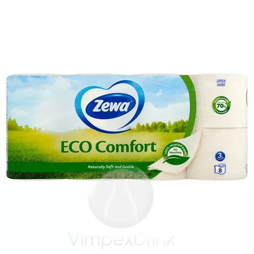 Zewa Eco Comfort Toalettpapír. 3rét. 8 tek