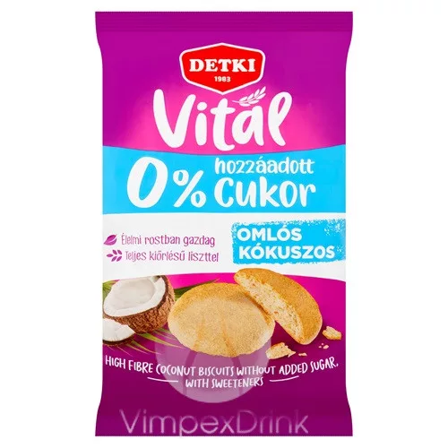Detki Diabetikus Kókuszos teasüt 180g