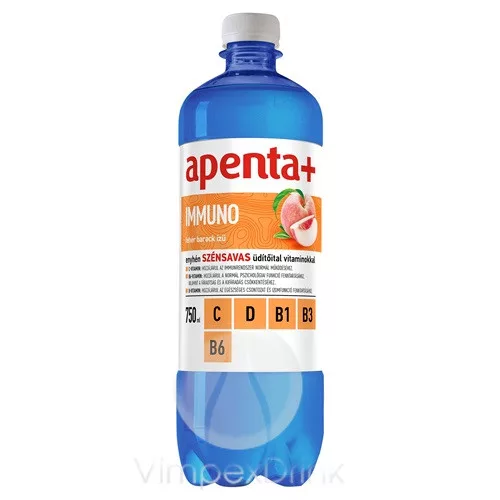 Apenta Immuno szénsavas 0,75 PET-DRS