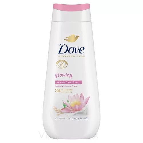 Dove tusfürdő 225ml Adv.Care Glowing