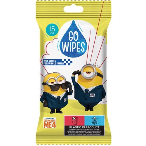 GoWipes Nedv.tk. Antibac. 15db Minions