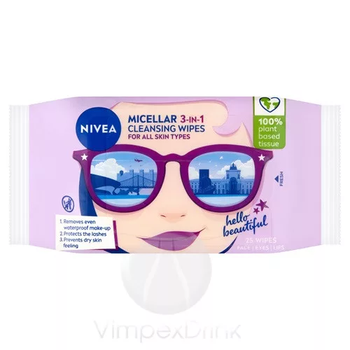 Nivea Arct.Kendő 25db Micellás min.bőr.t.