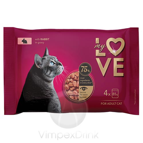 My Love alut.macskáknak Nyúlhús.4x85g
