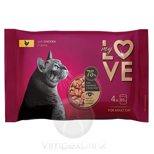 My Love alut.macskáknak Csirkehús.4x85g