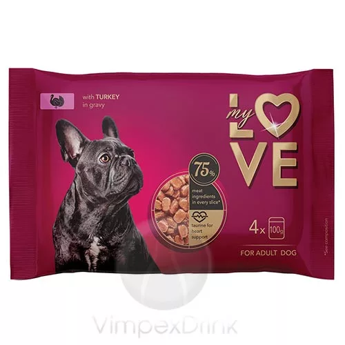 My Love alut.kutyáknak Pulykahús.4x100g